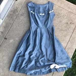 Vintage 1950’s Steel Blue Party Dress